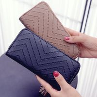 Leather Wallet Women Long