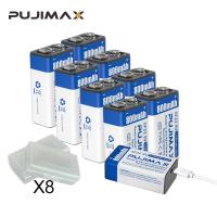 ncsr09 PUJIMAX 9V 800mAh Rechargeable Battery 6F22 Type-C USB Li-ion Lithium Batteries For Toy Multimeter Microphone Remote Control KTV