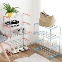 ชั้นวางรองเท้า ชั้นเก็บรองเท้า ชั้นวางรองเท้าสแตนเลส SHOE RACK ที่วางรองเท้า 5ชั้น มีให้เลือก 3 แบบ 4สี