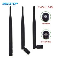 2 Sets/Lot 2.4GHz 5dBi WIFI Antenna Aerial SMA/RP SMA Male Connector Wifi Antenna for Wireless Router Antennas 15cm IPEX Cable