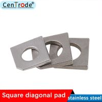 304 Stainless Steel Square Cenderung Gasket Balok Flat Gasket untuk Baja sudut Hilang Gasket M6-16 (Gb853)