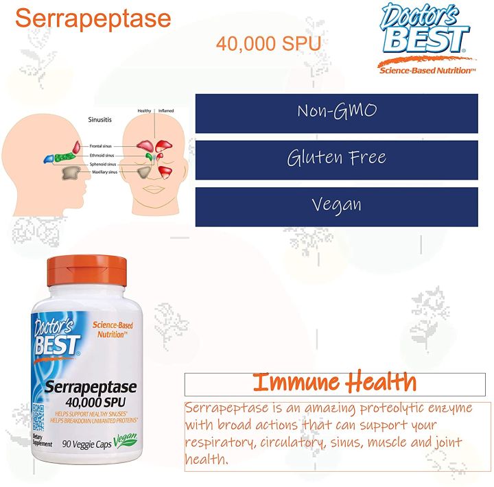 ผลิตภัณฑ์อาหารเสริม-serrapeptase-40-000-spu-90-veggie-caps-doctors-best