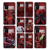 [LWF 2022] Marvel Hero Deadpool เคสนิ่มสีดำสำหรับ Huawei P Smart 2021 2020 Z S Plus Mate 40 RS 30 20 10 Pro Lite 2019 2018เคสโทรศัพท์