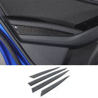 สำหรับ2021-2023 Subaru WRX Soft Carbon Fiber รถแผงประตูด้านใน Trim Strip อุปกรณ์ตกแต่งภายในรถยนต์