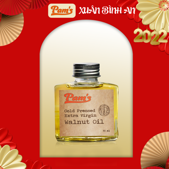 Gift dầu óc chó chile cao cấp pam s50ml chai - từ hạt óc chó chile ép lạnh - ảnh sản phẩm 1