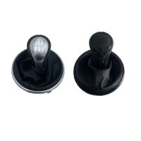 【CW】◙  5 Speed Car Shift Knob Leather Gaiter Boot Skoda Fabia 2 MK2 2007-2010 Roomster 2006-2010