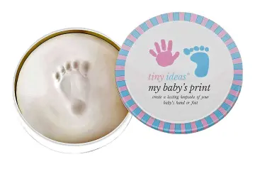 Pearhead Newborn Baby Handprint Or Footprint clean-Touch Ink Pad Kit, No  Mess Baby Safe Print