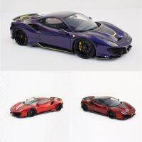 ** พรีออเดอร์ ** DCM 1:64 Novitec 488 Pista สีแดง/ต้นฉบับสีแดง/สีม่วง Limited999รถโมเดล Diecast