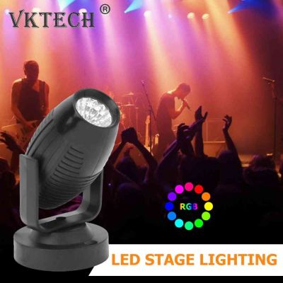 Colorful DJ Disco LED Par Stage Light RGB Projector Party Bar KTV Effect Lamp Christmas Decoration Spotlight 360 Degree