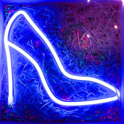 High Heel Neon Signs Special LED Night Light Wall Decor Battery Powered for Home Bedroom Bar Desktop Decoration HY99