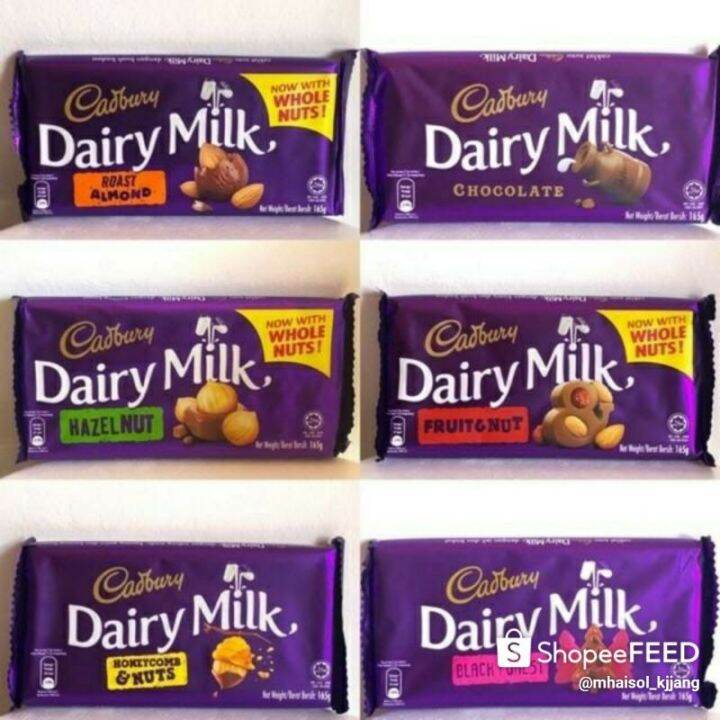 Cadbury Dairy Milk Chocolate in 165 grams Bar Lazada PH