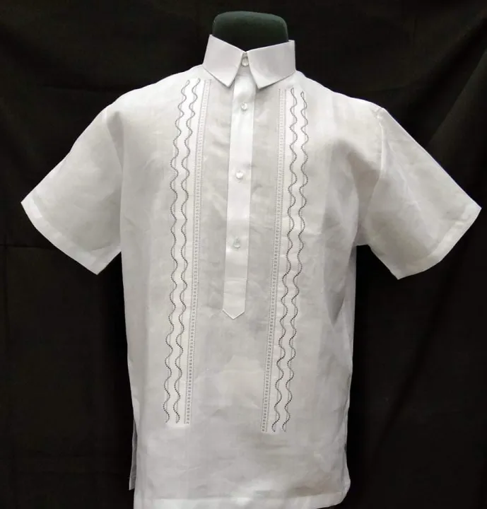 Gusot Mayaman POLO BARONG White SWIRL | Lazada PH