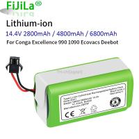 14.4V 6800mAh Li-ion battery for Conga Excellence 990 Ecovacs Deebot N79 N79S DN622 Eufy Robovac 11 11S 12 15C 15S 35C （สต็อกสำเร็จรูป） agapi