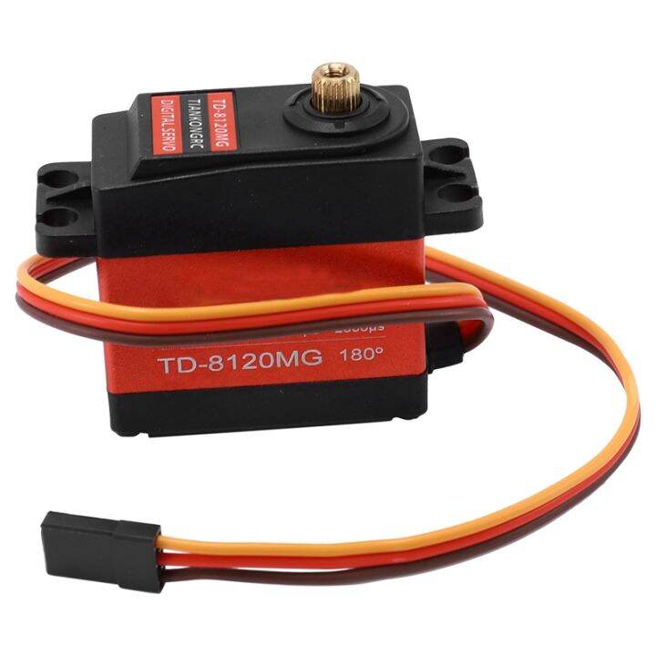 td-8120mg-waterproof-metal-gear-digital-servo-with-20kg-high-torque-180angle-for-rc-remote-control-car-model-vehicle-20kg-servo