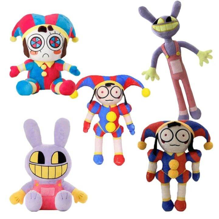 New Hot The Amazing Digital Circus Pomni Jax Stuffed Plush Doll Figure ...