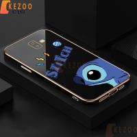 6D Electroplating Samsung Galaxy J6 + J4 + Plus 2018 J415 J610เคสโทรศัพท์ปลอกตะเข็บการ์ตูนน่ารักกล้องป้องกันเต็มรูปแบบฝาครอบกันกระแทกแบบนุ่ม102