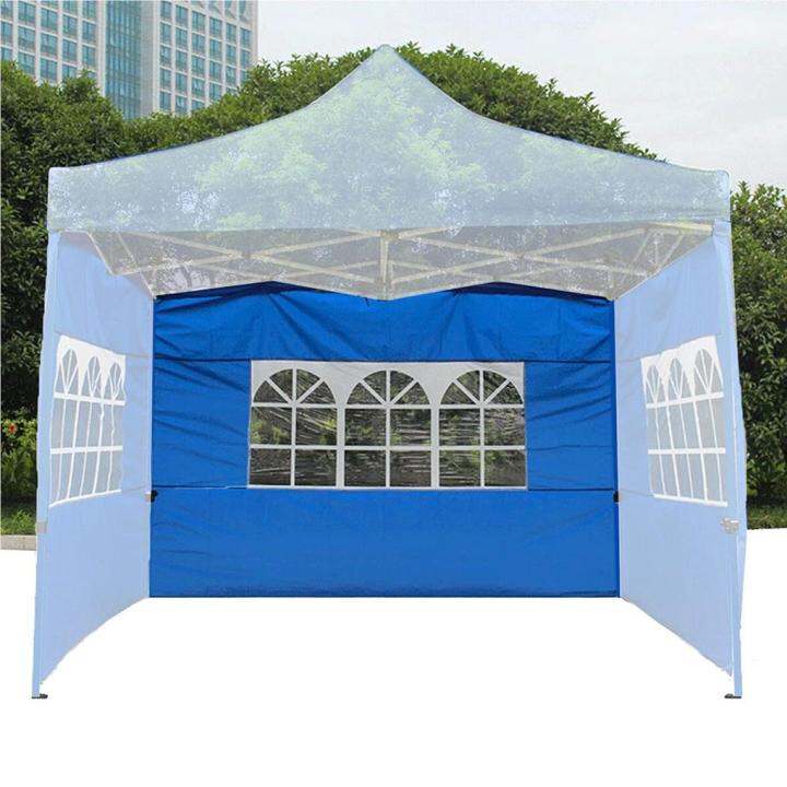 canopy-side-panel-tent-foldable-oxford-cloth-garden-shade-waterproof-awning-with-clear-window-sidewall-outdoor-bbq-white