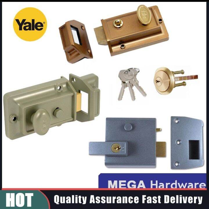 YALE Rim Lock (gate lock) Night Latch Door Lock Double Locking Deadlock