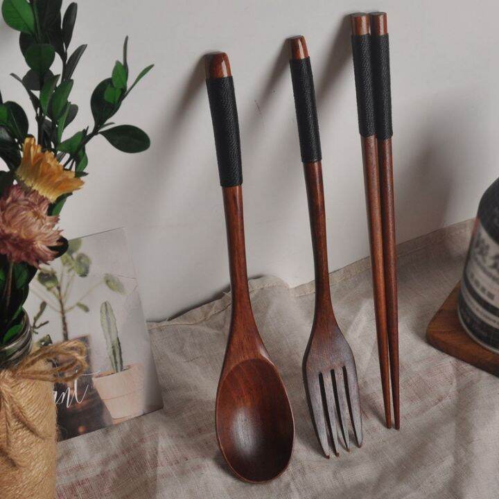 wooden-flatware-set-wooden-portable-set-chopsticks-spoon-fork-tableware-dinnerware-with-black-twining-thread