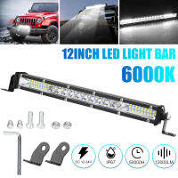 12นิ้ว450วัตต์ชุดรวมไฟสนามไฟบาร์ Led ไฟการขับรถบรรทุก12000lm 6000K สำหรับ4wd Suv