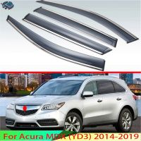 For Acura MDX (YD3) 2014-2019 Plastic Exterior Visor Vent Shades Window Sun Rain Guard Deflector 4pcs 2015 2016 2017 2018