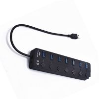 7 Ports USB 3 0 Hub On Off Switches Electronics Accessory Splitter Switch USB Hubs