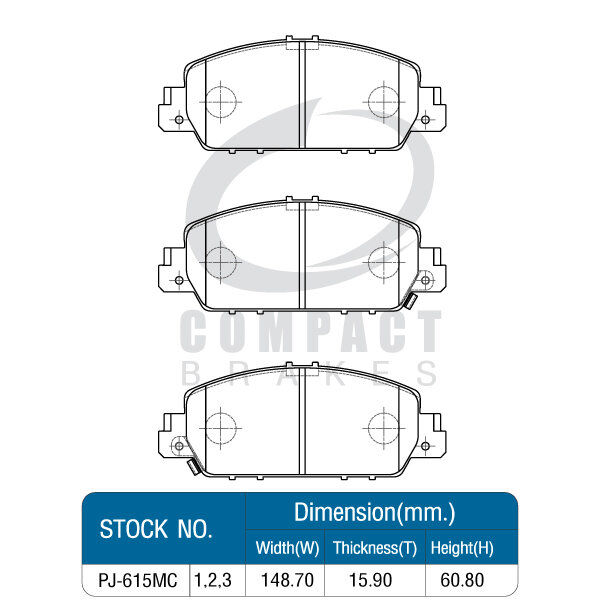 compact-brakes-ผ้าเบรคหน้า-honda-accord-2-0-2-4-ปี-2013-18-accord-hybrid-ปี-2014-18-hr-v-e-el-s-ปี-2014-21-dcc-615