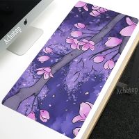 Blue Sakura Mouse Pad Gamer Mousepad Large Keyboard Pads Original Design Deskmat Game Mouse Mat Hot Gaming Table Carpet XXL Rug