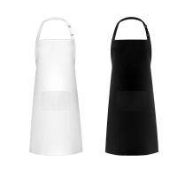 Kitchen Large Apron Polyester Adjusting Strap Aprons Household Restaurant Cleaning Adult Sleeveless Bibs 70x80cm Black Aprons