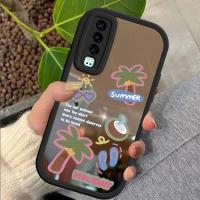 เคสสำหรับ Huawei P30 P30 Lite/ P30 Pro พื้นผิวฝาหลังกระจกมะพร้าว2023โทรศัพท์กันกระแทกรูปแบบใหม่ฝาครอบป้องกันกล้องคลุมทั้งหมดปลอกซิลิโคน