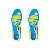 Unisex Foot Care Shock Absorption TPE Orthopedic Insole Insert Walking Sport Shoe Pad Cushion Stable Non-Slip Running Shoes Accessories