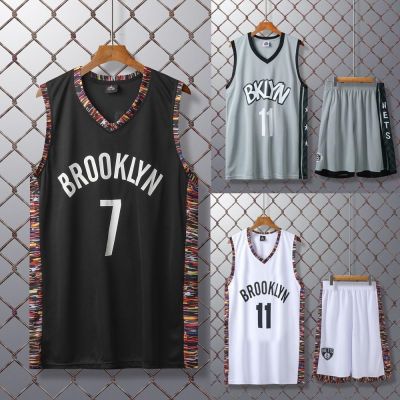 NBA City Jersey Set Brooklyn Nets No.11 Irving No.7 Durant Basketball Clothes for Men