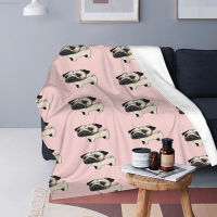 2023 blanket- Pugs And Kisses Quilt, Big Dark Eyes Of Pug Are Adorable Quilt Blanket Multiple styles  15 High quality blankets！