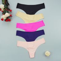 （A So Cute） 3ชิ้น/ล็อตไม่มีรอยต่อ Thongs กางเกงผู้หญิงเซ็กซี่ String ชุดชั้นในหญิง SportsSilk PantyColors Low-Rise กางเกง