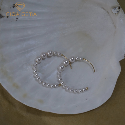 GICA GEMA Classic 925 Sterling Silver Freshwater Pearl Earrings for women Fine Jewelry