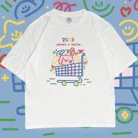 เสื้อยืดผ้าฝ้ายBros Shirt: พร้อมส่ง เสื้อ 2023 Happiness is creating...