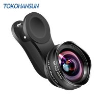 ♧ TOKOHANSUN Professional HD ชุดเลนส์กล้อง 0.45X มุมกว้าง 15X เลนส์มาโครเลนส์โทรศัพท์มือถือสำหรับ iPhone 6s 7 plus Samsung