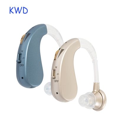 ZZOOI Rechargeable Hearing Aids Mini Wireless Digital BTE Deaf Aid Sound Amplifier For Moderate Hearing Loss Invisible