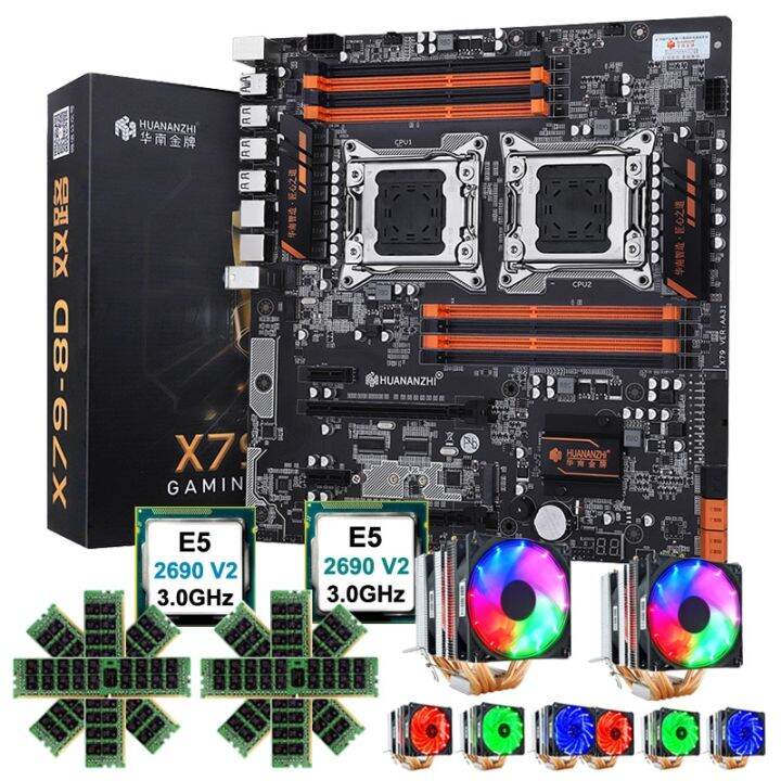 default HUANANZHI X79 Dual CPU Mining Motherboard M.2 SSD Slot 2