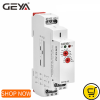 GEYA GRT8-A 16A อิเล็กทรอนิกส์ SPDT ON Delay Timer รีเลย์รีเลย์เวลา Acdc DC12V-240V DIN Rail Delay บนรีเลย์12V