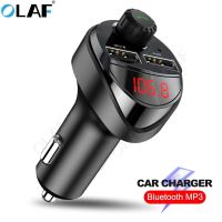 Olaf Bluetooth Car Charger with FM Transmitter 3.4A Dual USB Charger Audio MP3 Player TF Card Car Kit Car Phone Charger Car Chargers