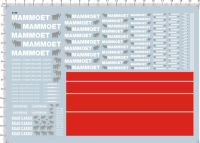 ทุกขนาด124 112 120 125 143 118 Mammoet เครื่องหมายวิศวกรรมยานพาหนะรูปลอก