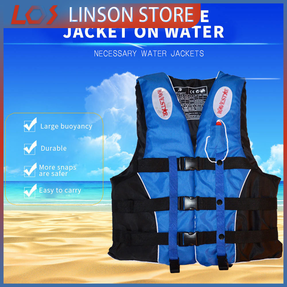 Professional Adult Kid Life Jacket Buoy Bouyancy Survival Suit Fishing Vest 