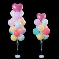 1set Happy Birthday Balloon Air Balls Stick Stand Baloon Birthday Party Decor Kid Arch Table Ballon Accessories Holder