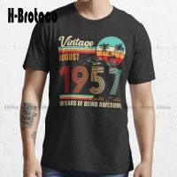 Vintage August 1957 Limited Edition 65 Years Of Being Awesome Since Gift Trending T-Shirt White Shirt Xs-5Xl Custom Gift