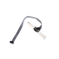 Ditur เมนบอร์ด Serial 9Pin RS232 DB9 COM Port RIBBON CABLE Connector Bracket SLOT