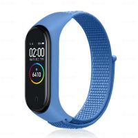 สายรัดข้อมือไนลอนสำหรับ Xiaomi Band 6 5 4 3,อะไหล่สายรัดข้อมือออกกำลังกายระบายอากาศได้ดีสายนาฬิกา