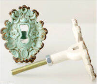 Anusarin Wardrobe Door Zinc Alloy Cabinet Handle มือจับตู้เสื้อผ้า-Vintage Green