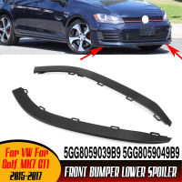 2PCS Car Front Bumper Lip Lower Spoiler Air Deflector Valance Trim For VW For Golf MK7 GTI 2015-2017 5GG8059039B9 5GG8059049B9