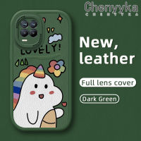 เคส Chenyyka สำหรับ Realme 8 Realme 8 Pro เคสลายการ์ตูนหลากสีน่ารักยูนิคอร์นนำโชคคุณภาพสูงและทนทานเคสโทรศัพท์หนังนิ่มเคสป้องกันกล้องคลุมทั้งหมดเคสกันกระแทกขอบสีเคสนิ่ม